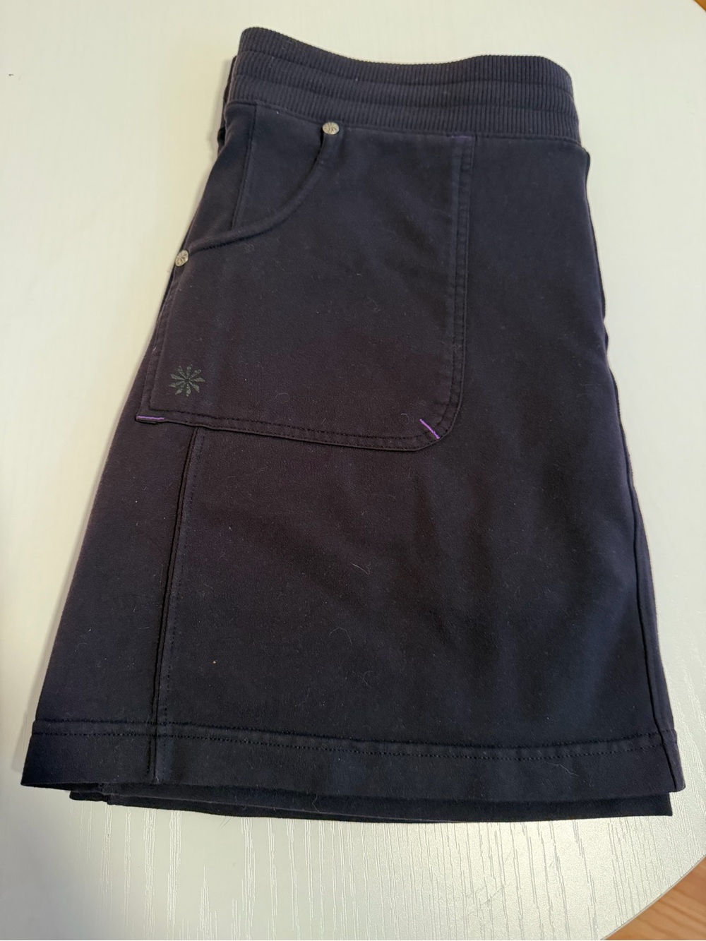 Athleta Black Midi Skort with Front Pocket - Large